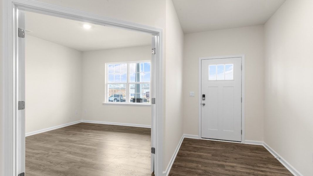 Spacious, unfurnished interior of a new home in The Estates at Edinborough, Gibsonville (Image 11).