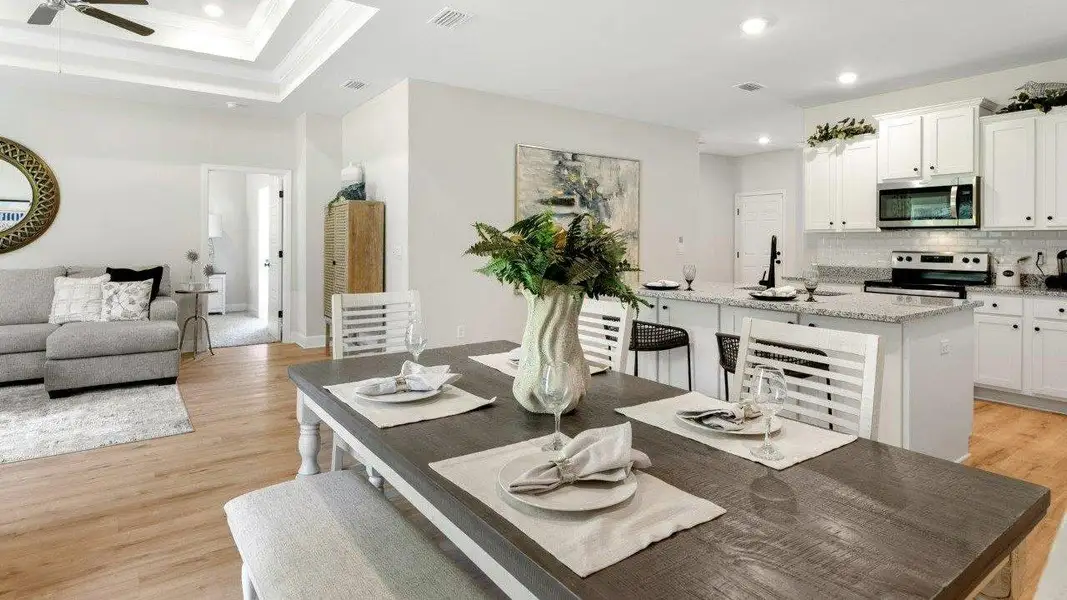 Representative furnished interior of a home built from the The Rhett by D.R. Horton in Pine Dove Estates, Tallahassee (Image 6). Representative furnished interior of a home built from the The Rhett by D.R. Horton in Pine Dove Estates, Tallahassee (Image 6).