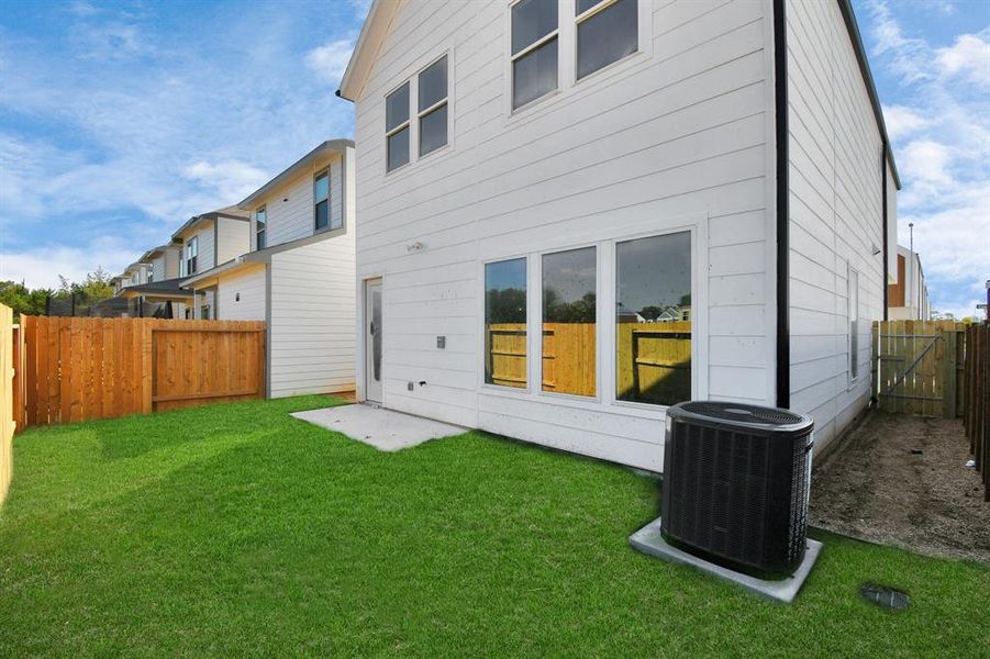 Spacious Fenced Backyard