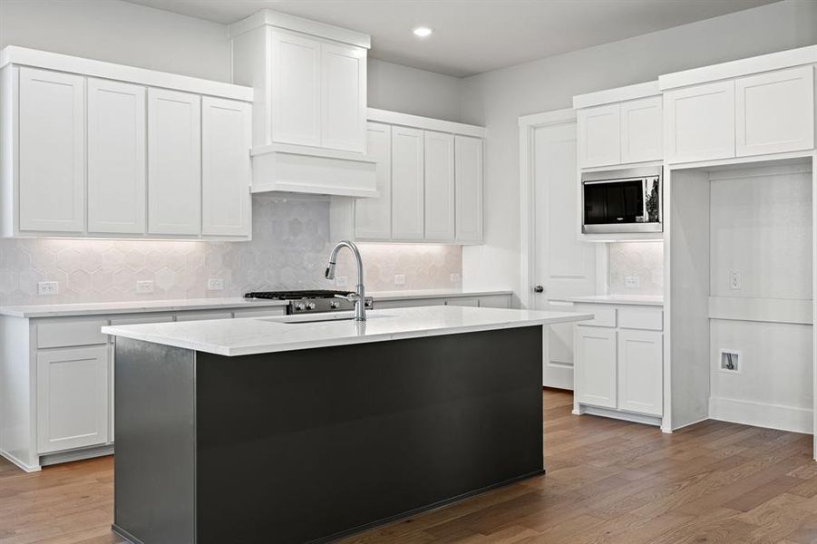 Furnished interior view inside a new home in The Heights at Uptown Celina, Celina (Image 9). Furnished interior view inside a new home in The Heights at Uptown Celina, Celina (Image 9).