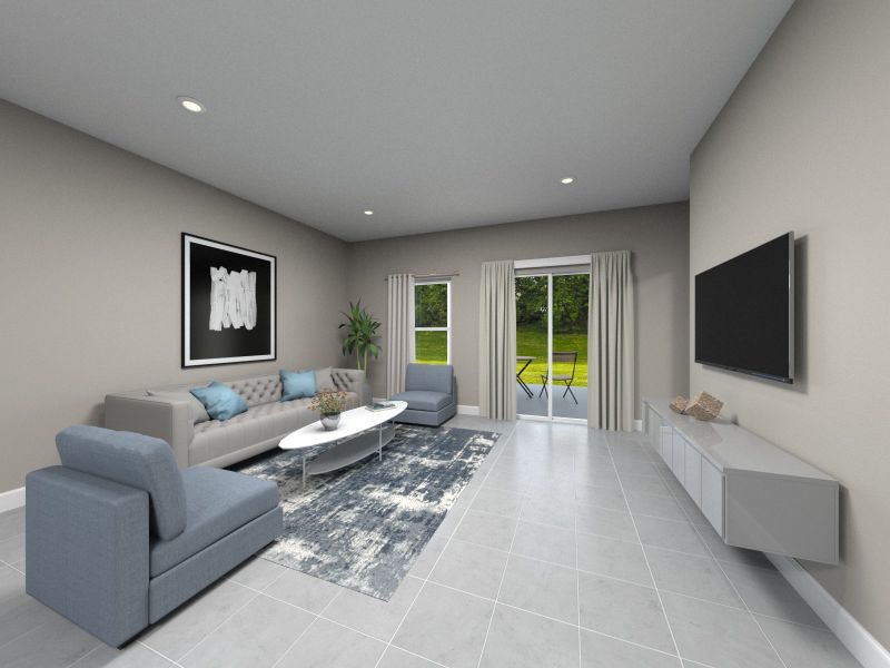 Furnished interior view inside a new home in Cyrene at Minneola, Minneola (Image 4).