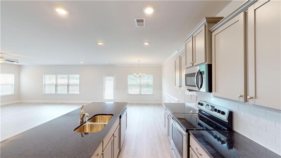 Furnished interior view inside a new home in , Griffin (Image 10).
