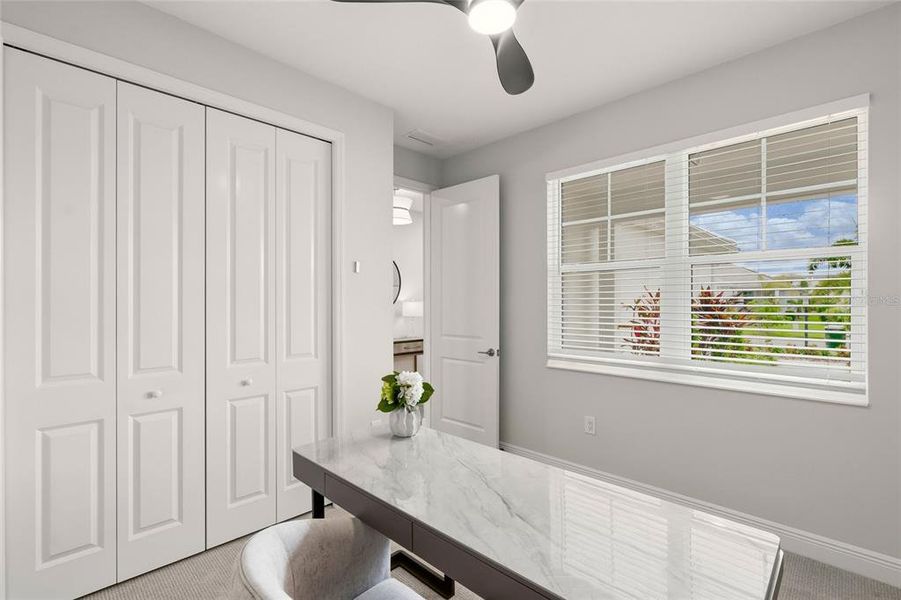 Furnished interior view inside a new home in LakeHouse Cove at Waterside, Sarasota (Image 32). Furnished interior view inside a new home in LakeHouse Cove at Waterside, Sarasota (Image 32).