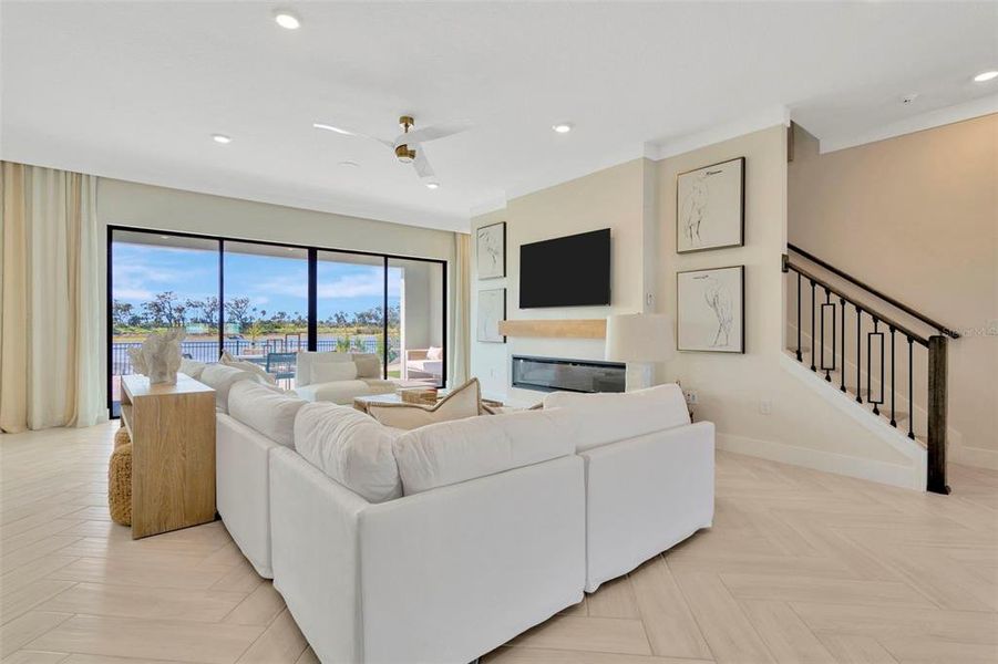 Furnished interior view inside a new home in Biscayne Landing at Seaire, Parrish (Image 14). Furnished interior view inside a new home in Biscayne Landing at Seaire, Parrish (Image 14).