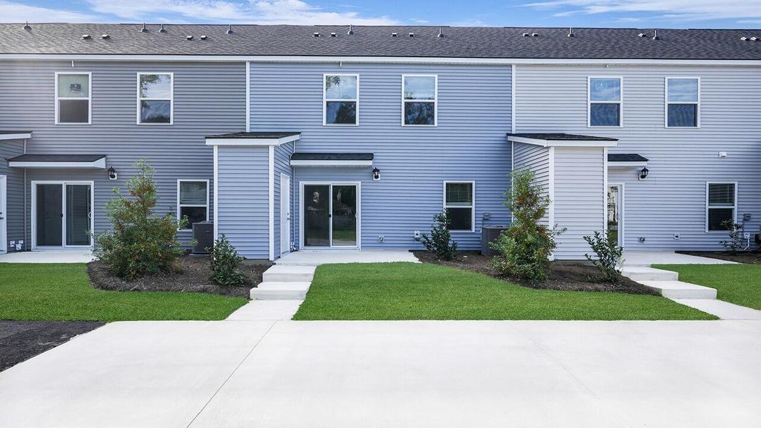 Exterior details and patio area of a home in Garbon Fields, Summerville (Image 3). Exterior details and patio area of a home in Garbon Fields, Summerville (Image 3).