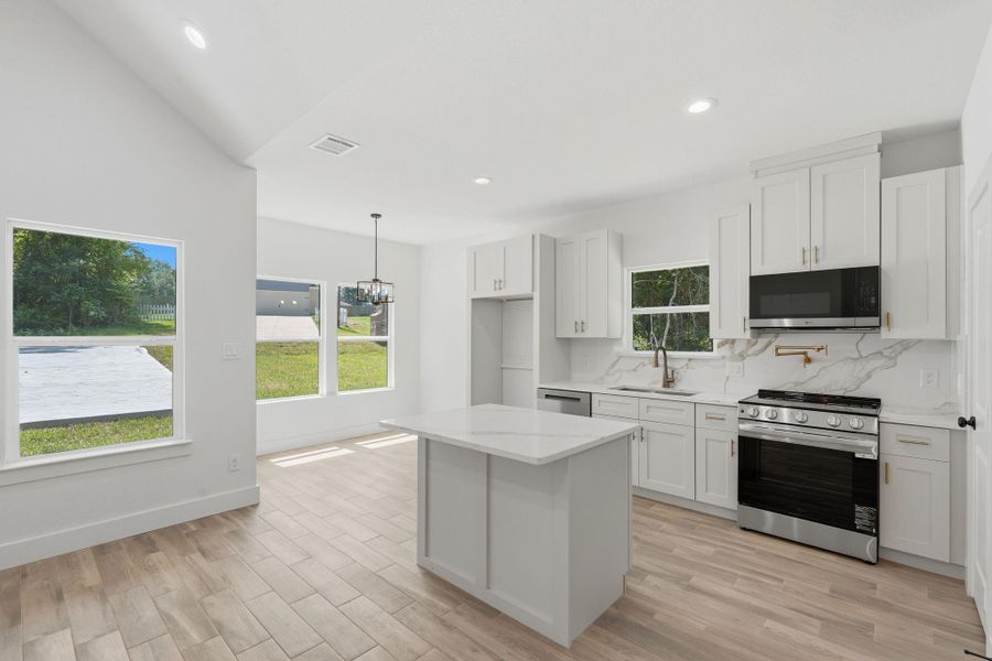 Furnished interior view inside a new home in , Willis (Image 8).