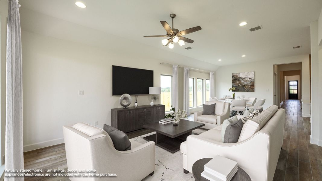 Furnished interior view inside a new home in Woodside 47', Georgetown (Image 4).