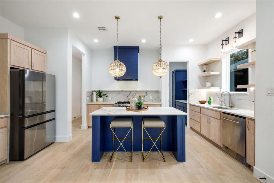 Furnished interior view inside a new home in , Dallas (Image 6).