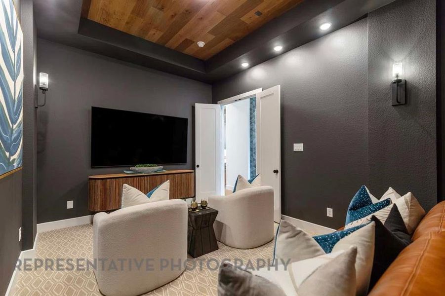 Furnished interior view inside a new home in Star Trail, Prosper (Image 27).