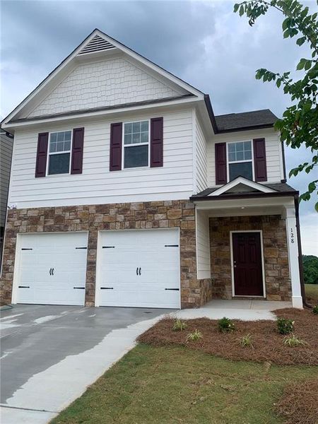 Front exterior of a new home in , Dawsonville, GA, highlighting curb appeal (Image 15).