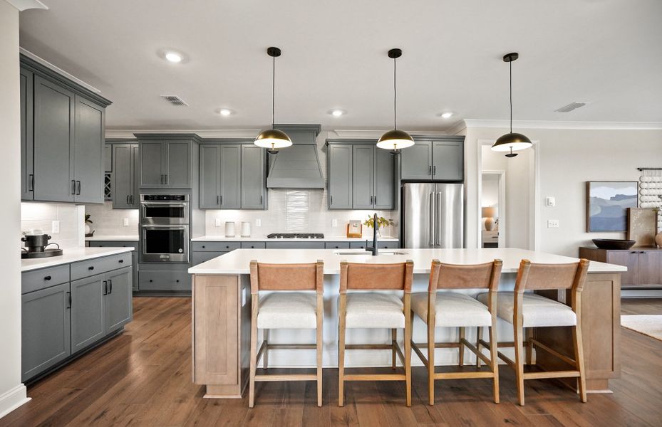 Beautiful Open Kitchen with Large Island