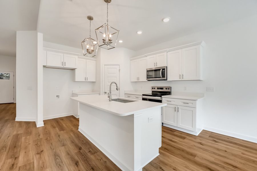 Furnished interior view inside a new home in Barton's Bend, Crestview (Image 8). Furnished interior view inside a new home in Barton's Bend, Crestview (Image 8).