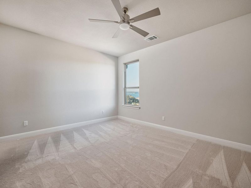 Bedroom 3 offers its own ensuite bath.