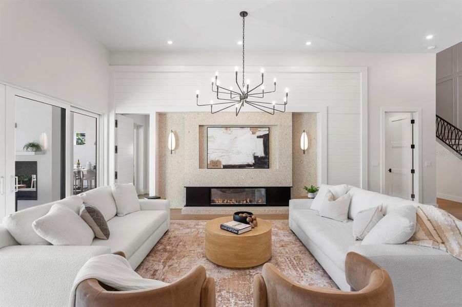 Furnished interior view inside a new home in , Tampa (Image 46). Furnished interior view inside a new home in , Tampa (Image 46).