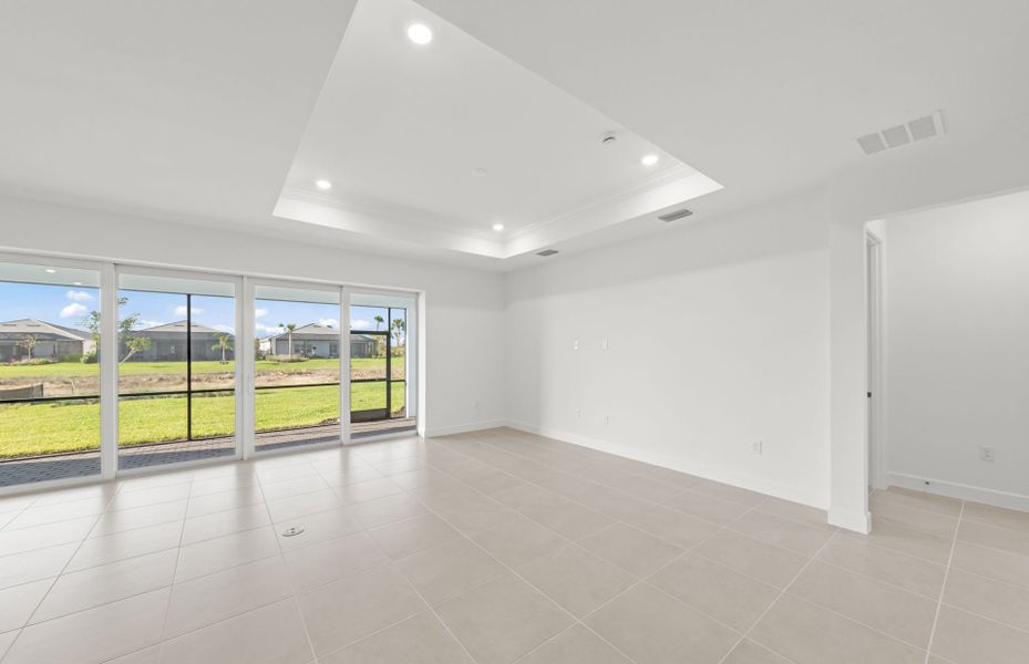 Spacious, unfurnished interior of a new home in TerraWalk at Babcock Ranch, Alva (Image 25). Spacious, unfurnished interior of a new home in TerraWalk at Babcock Ranch, Alva (Image 25).