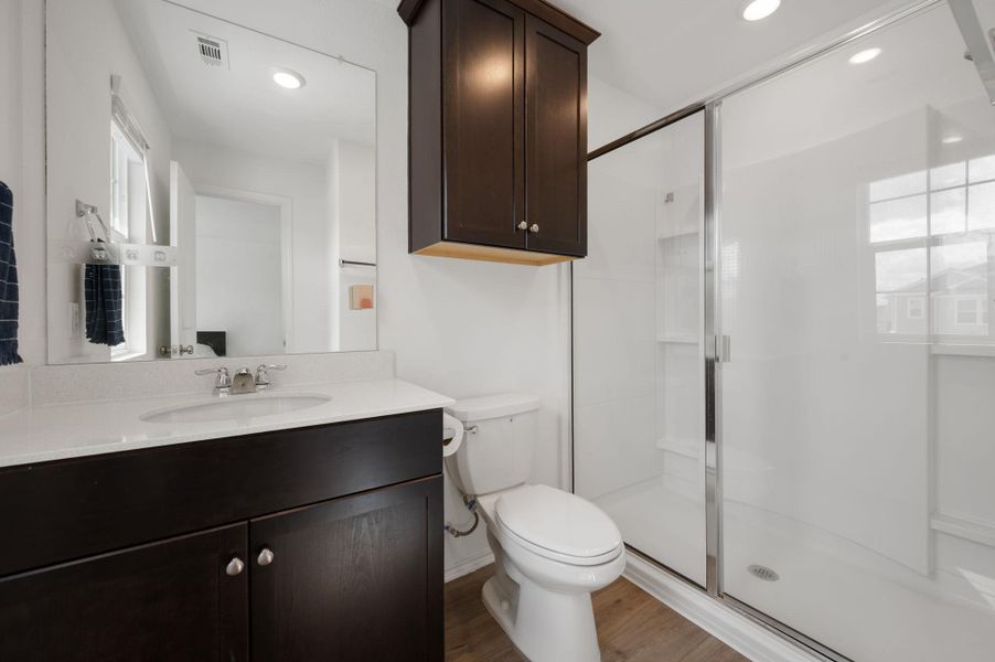 Furnished interior view inside a new home in Stoney Ridge, Del Valle (Image 14). Furnished interior view inside a new home in Stoney Ridge, Del Valle (Image 14).