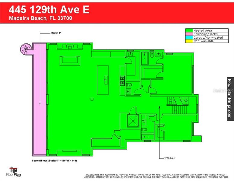 2D floor plan layout of this home in , Madeira Beach, FL (Image 33). 2D floor plan layout of this home in , Madeira Beach, FL (Image 33).
