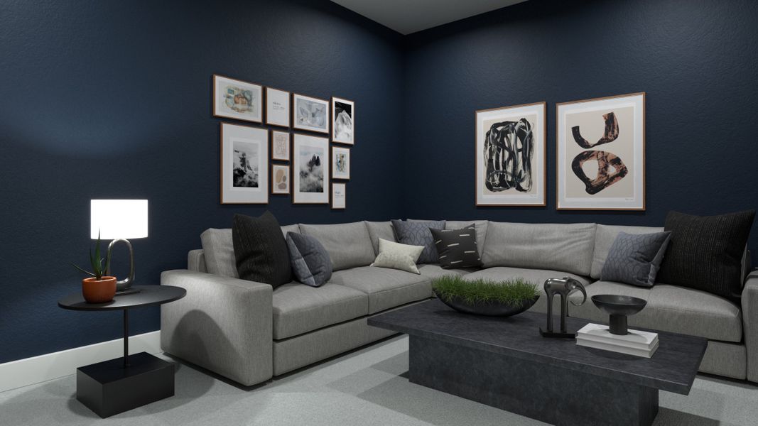 Representative furnished interior of a home built from the Griffin V by Southgate Homes in Eliana, McKinney (Image 6).
