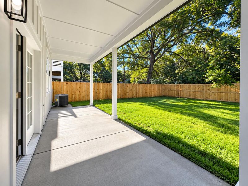 Exterior details and patio area of a home in , North Charleston (Image 29).