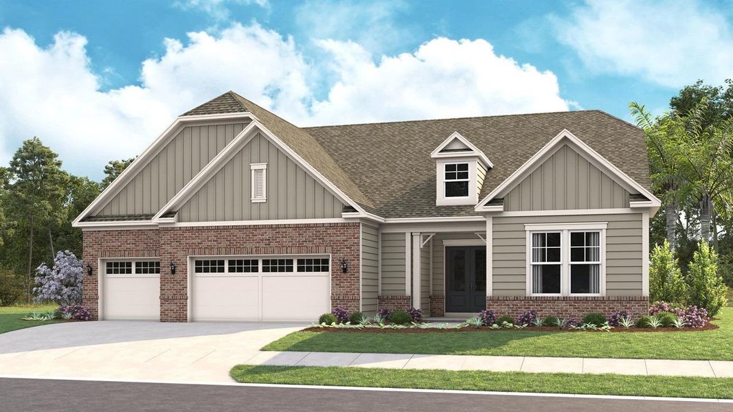 Elevation Farmhouse | Brick