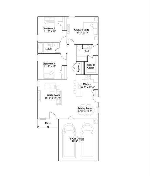 2D floor plan layout of this home in , Forney, TX (Image 3). 2D floor plan layout of this home in , Forney, TX (Image 3).