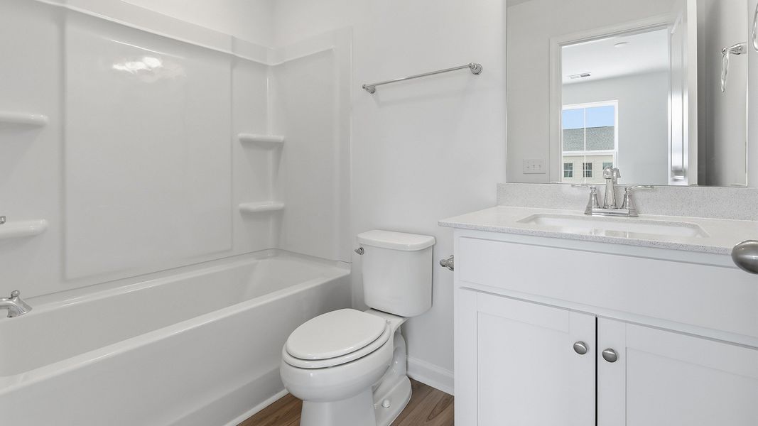 Furnished interior view inside a new home in Clear Springs Townhomes, North Charleston (Image 23). Furnished interior view inside a new home in Clear Springs Townhomes, North Charleston (Image 23).