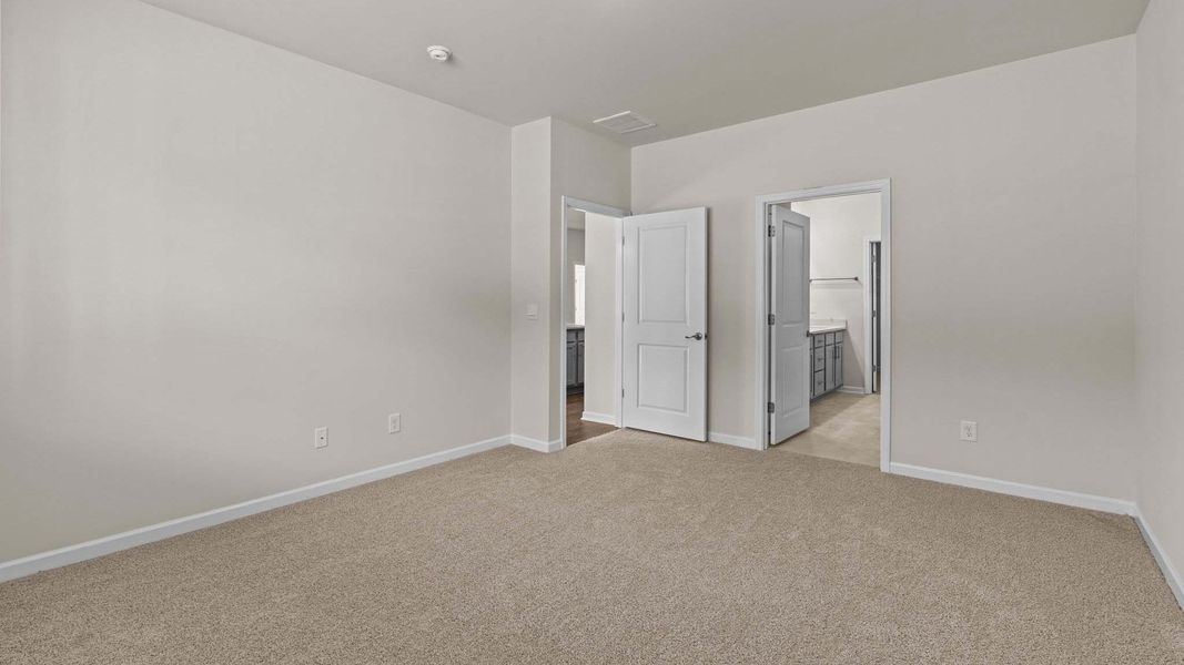 Representative unfurnished interior of a home built from the Bristol by D.R. Horton in South Pinehurst Cottages, Pinehurst (Image 15). Representative unfurnished interior of a home built from the Bristol by D.R. Horton in South Pinehurst Cottages, Pinehurst (Image 15).