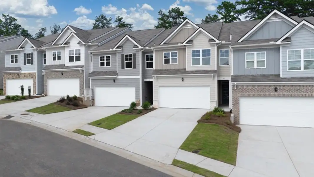 Front exterior of a new home in Mountain Park, Dahlonega, GA, highlighting curb appeal (Image 2).