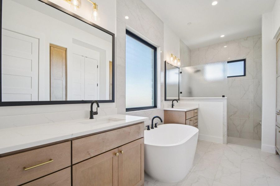 Furnished interior view inside a new home in Milky Way at River Place, Austin (Image 8).