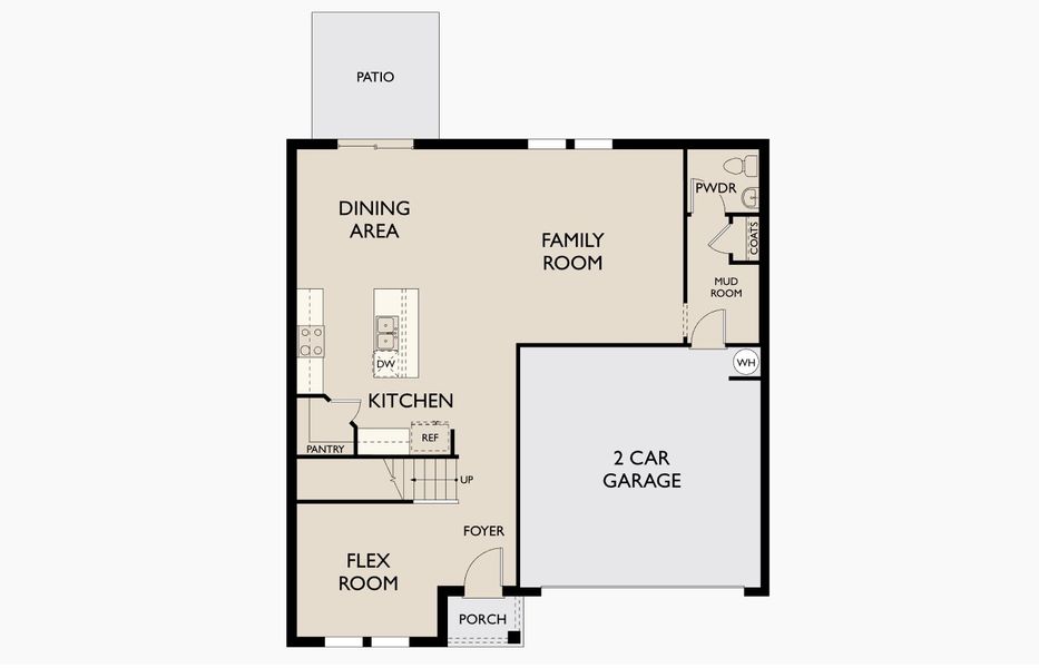 2D floor plan layout for the Solstice by Starlight Homes in Oakfield Lakes, Parrish, FL (Image 3). 2D floor plan layout for the Solstice by Starlight Homes in Oakfield Lakes, Parrish, FL (Image 3).