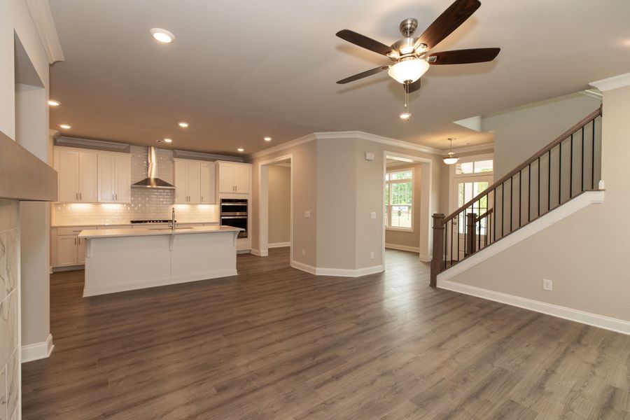 Representative unfurnished interior of a home built from the The Charleston by The Providence Group in Aberdeen, Hoschton (Image 20).