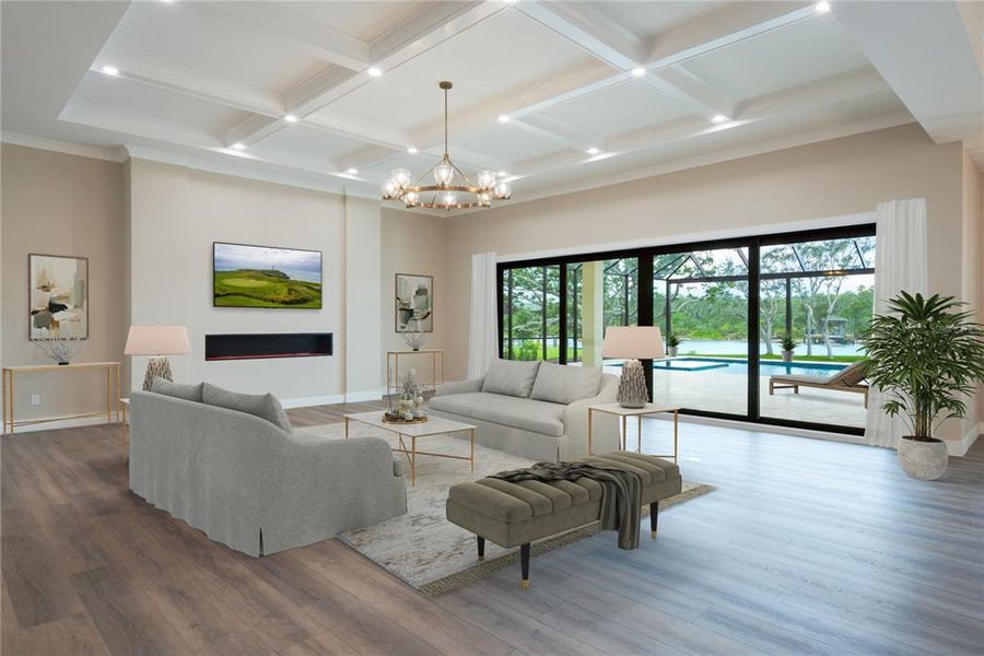 Furnished interior view inside a new home in , Palm Coast (Image 9).