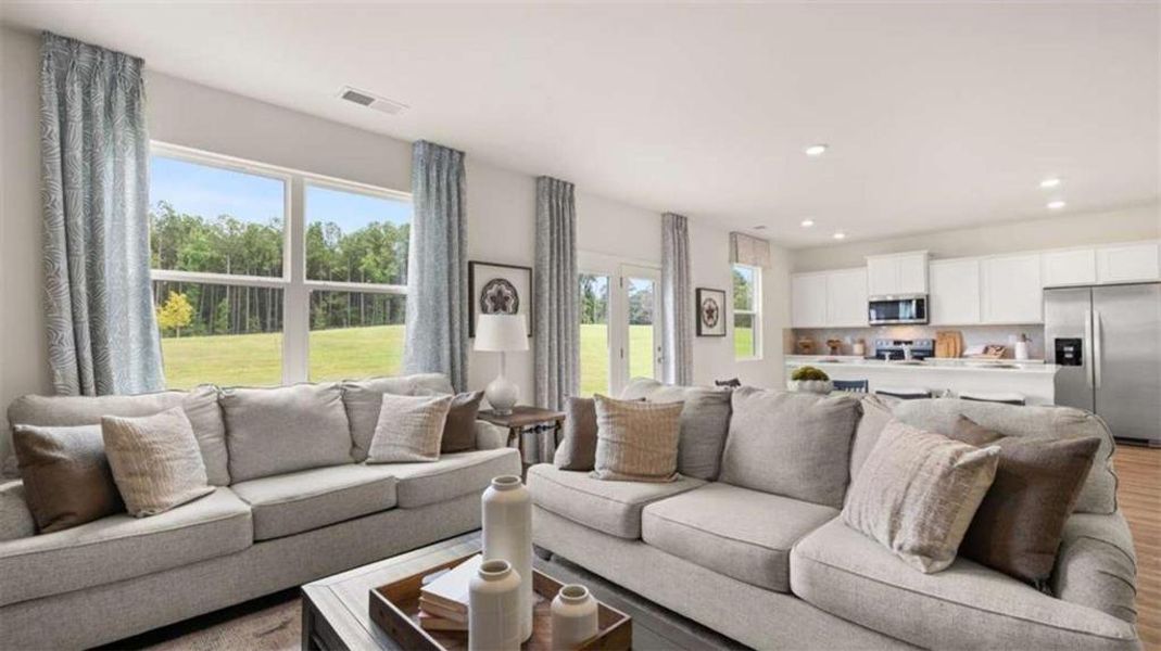 Furnished interior view inside a new home in Oakchase at Hampton, Hampton (Image 22).