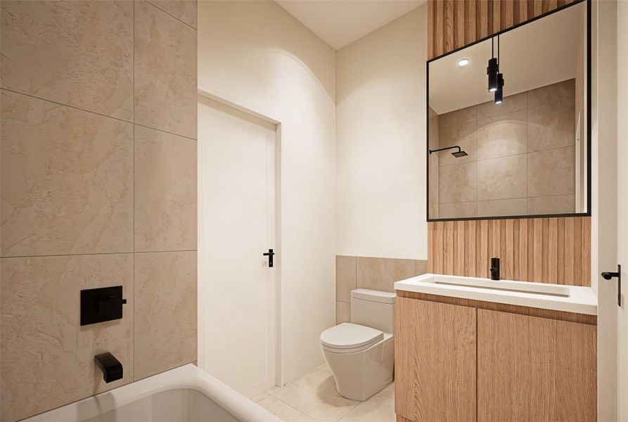 Furnished interior view inside a new home in , Houston (Image 15). Furnished interior view inside a new home in , Houston (Image 15).