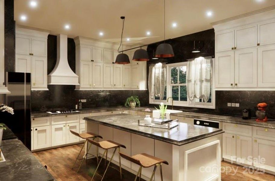 Kitchen and Breakfast Bar of Proposed Modern Farmhouse