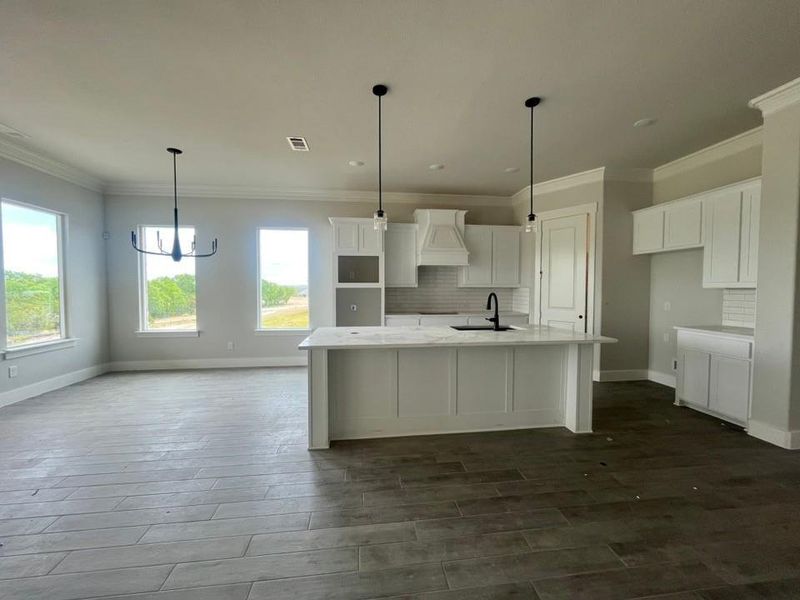 Furnished interior view inside a new home in Eagle Ridge Estates, Weatherford (Image 6).