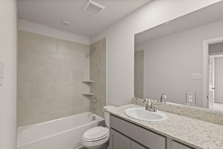 Furnished interior view inside a new home in Crockett Meadows, Conroe (Image 6). Furnished interior view inside a new home in Crockett Meadows, Conroe (Image 6).