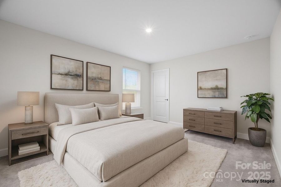 Furnished interior view inside a new home in Parkside Crossing, Charlotte (Image 8). Furnished interior view inside a new home in Parkside Crossing, Charlotte (Image 8).