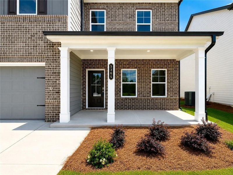 Exterior details and patio area of a home in Ponderosa Farms Estates, Gainesville (Image 24).