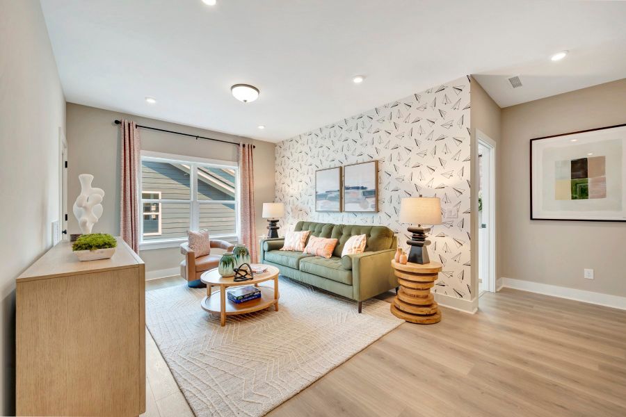 Furnished interior view inside a new home in Friendship Village, Apex (Image 17).
