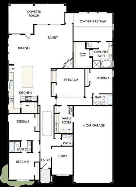 2D floor plan layout of this home in The Ridge at Northlake, Northlake, TX (Image 2). 2D floor plan layout of this home in The Ridge at Northlake, Northlake, TX (Image 2).