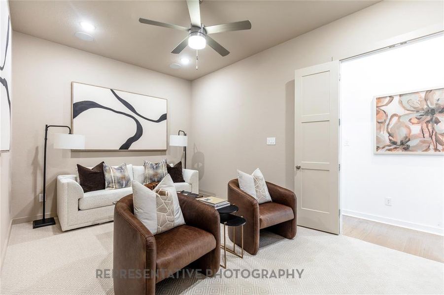 Furnished interior view inside a new home in Star Trail, Prosper (Image 10).