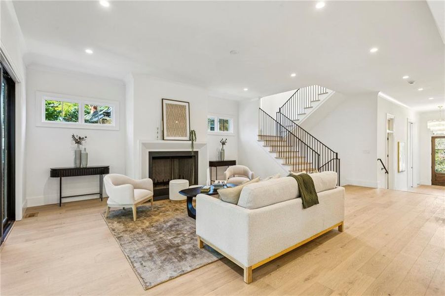 Furnished interior view inside a new home in , Atlanta (Image 8).