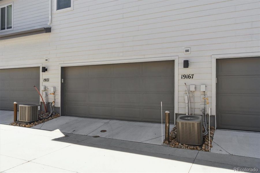 Outside Garage door/Alley Entrance