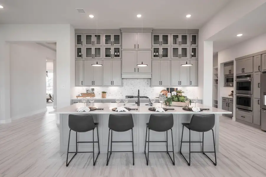 Furnished interior view inside a new home in Bridgeland, Cypress (Image 9).