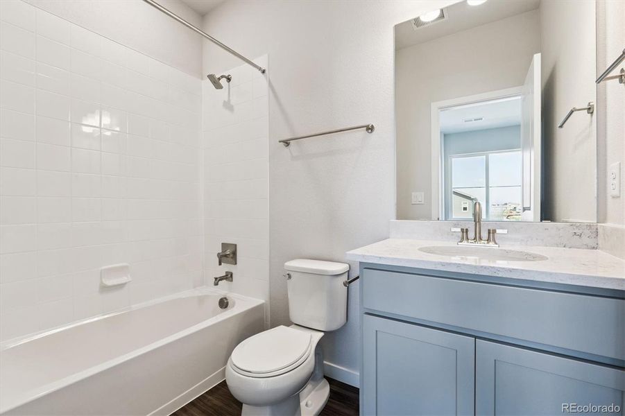 Furnished interior view inside a new home in Prestige Collection at Parkdale Commons, Lafayette (Image 6). Furnished interior view inside a new home in Prestige Collection at Parkdale Commons, Lafayette (Image 6).