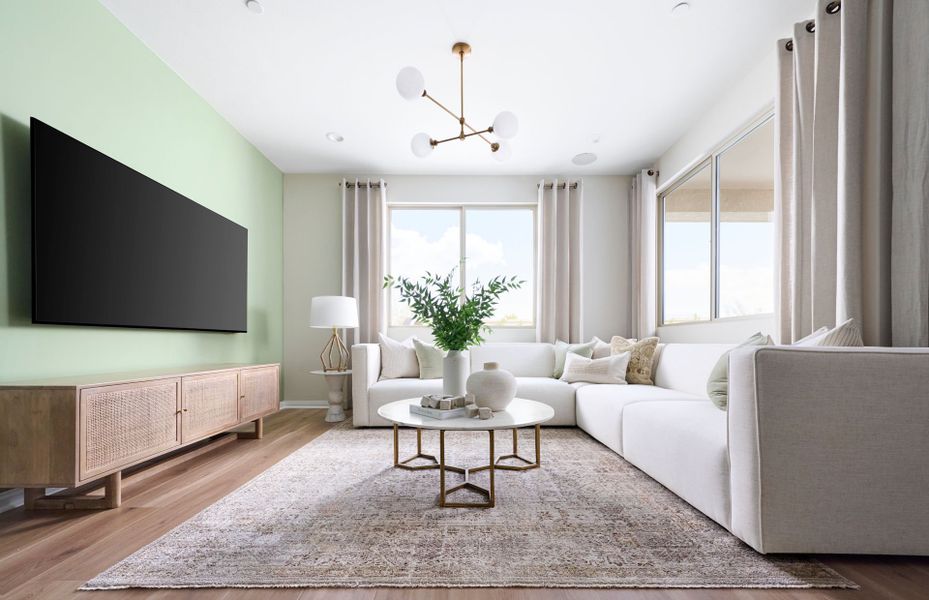 Representative furnished interior of a home built from the Bayley by Del Webb in Sun City Festival, Buckeye (Image 11).