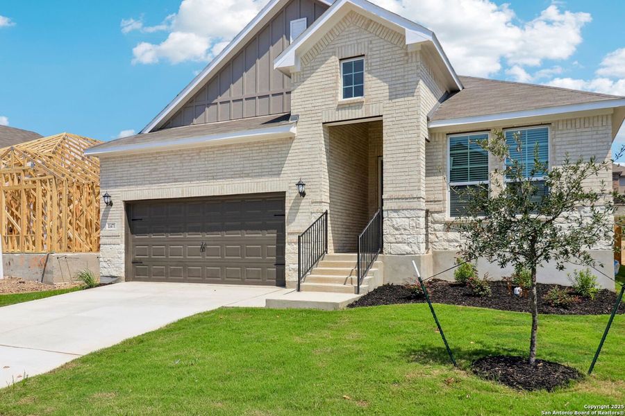 Exterior details and patio area of a home in Sagebrooke - Classic Series, San Antonio (Image 22). Exterior details and patio area of a home in Sagebrooke - Classic Series, San Antonio (Image 22).