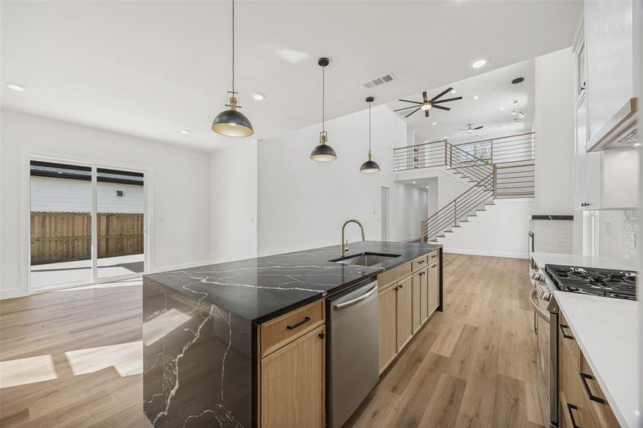 Furnished interior view inside a new home in , Dallas (Image 5).