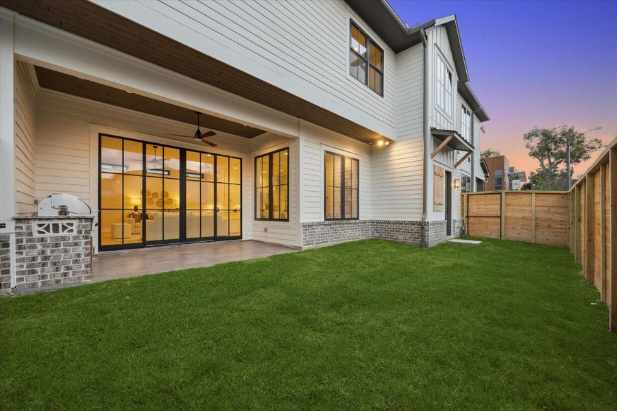 Pool-sized side yard!